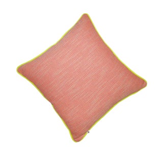 Pink and Orange Tweed Pillow For Sale