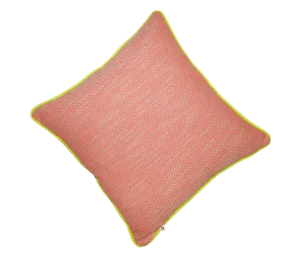 Pink and Orange Tweed Pillow