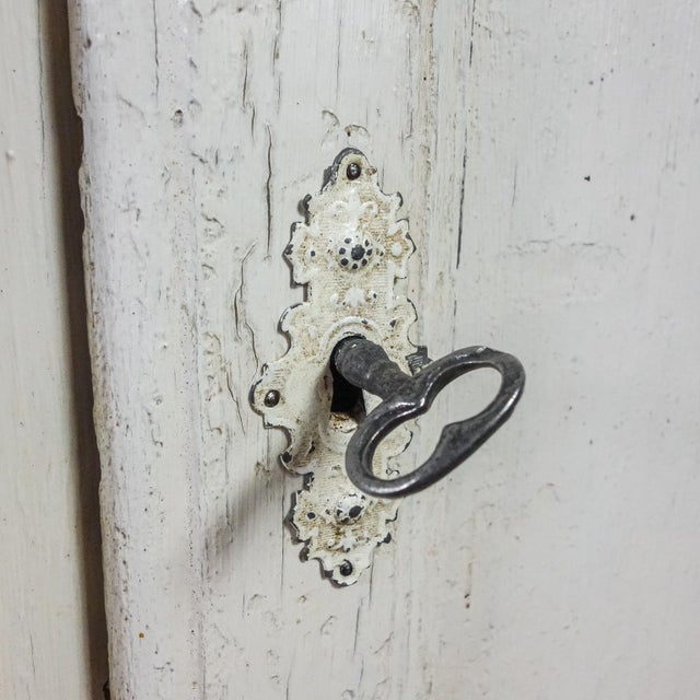 White Brocante Bakery Cabinet, 1900s For Sale - Image 12 of 15