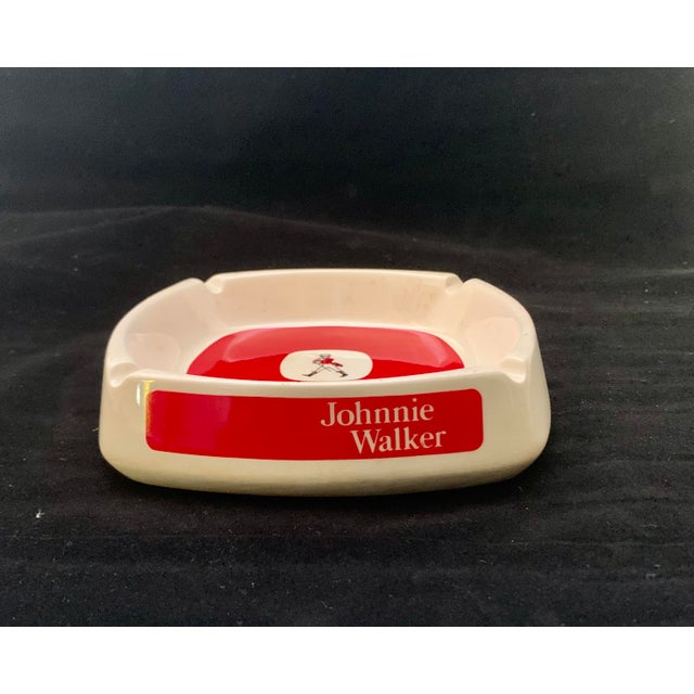 Mid-Century Modern Vintage Johnnie Walker Wade England Pottery Ash Tray Red Label Scotch Ceramic >> For Sale - Image 3 of 7