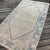 Persian Antique Persian Rug | Light Beige & Soft Blue Geometric Design | 4'x7' For Sale - Image 3 of 6