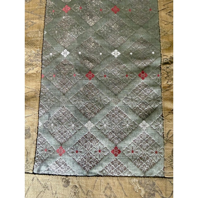 Antique Japanese Silk Kesa Monk's Robe with Patchwork Meiji Era For Sale - Image 4 of 16