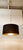 Mid-Century Modern Lackfolie with Gold Interior Silk Cord Suspension Light For Sale - Image 3 of 14