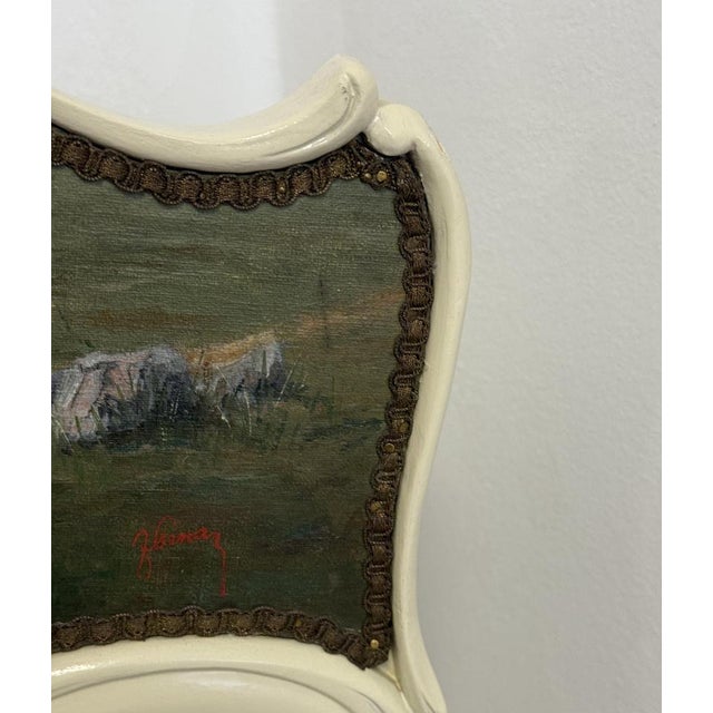 Antique Three-Panel Folding Screen, 1880s For Sale - Image 6 of 14