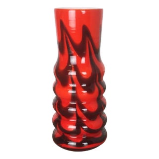 Vintage Opaline Florence Vase from Carlo Moretti, Italy, 1970s For Sale