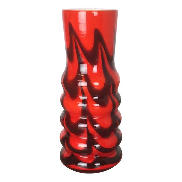 Vintage Opaline Florence Vase from Carlo Moretti, Italy, 1970s For Sale