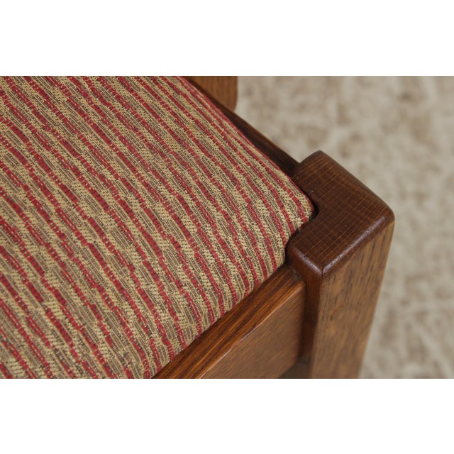 Pair Stickley Mission Oak Arts & Crafts Armchairs For Sale - Image 10 of 17