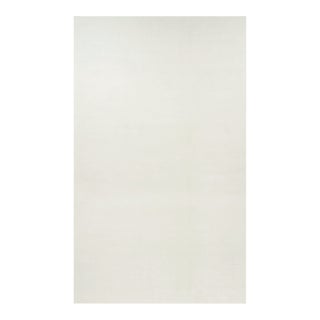 Rug & Kilim’s Oversized Contemporary Textural Solid Rug in White Tones-12x20 For Sale