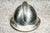 Metal Fascinating Antique French France Fireman's Helmet Decorative Silver Tone Metal With Bronze Crest Home Decor For Sale - Image 7 of 11