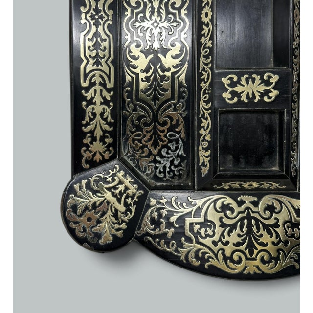 Early 19th Century Antique Grand Tour Mahogany Boulle Work Brass Inlaid Desk Set Inkstand Regency For Sale - Image 5 of 10