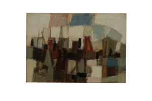 Dick Zwier, Abstract Composition, Oil Painting