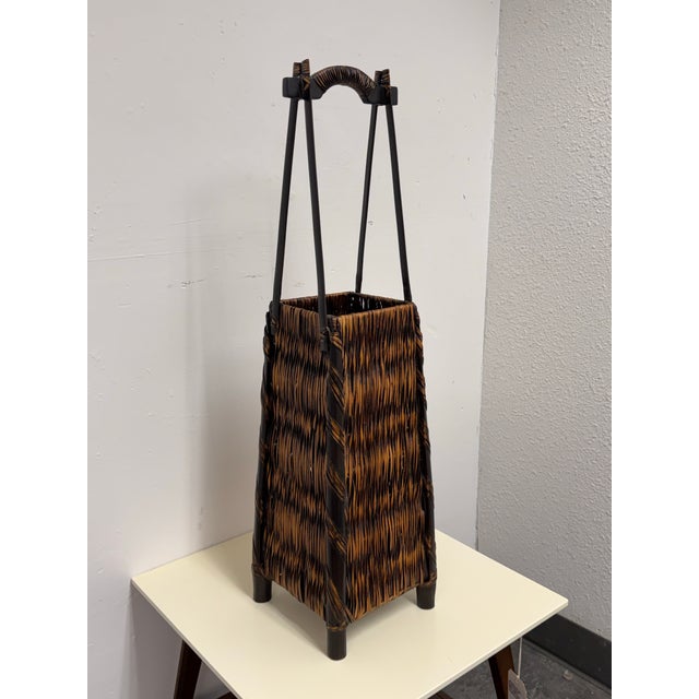 Japanese Japanese Ikebana Flower Basket For Sale - Image 3 of 12