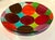 Shallow Bowl with Brightly Colored Dots Hand Blown Art Glass For Sale - Image 9 of 9