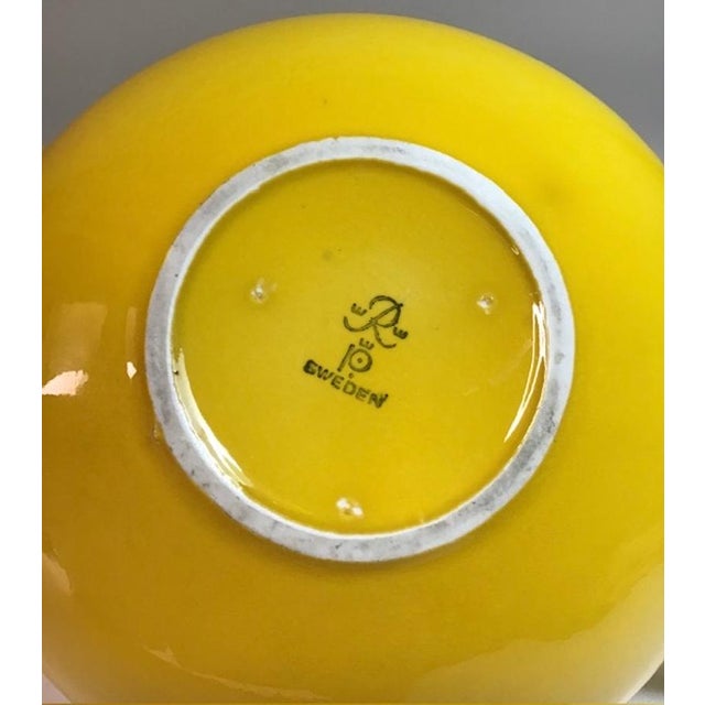 Yellow Ceramic Teapot by Inger Persson for Rörstrand, 1960s For Sale - Image 10 of 11