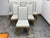 Design Plus Gallery presents a Set of Six Custom Collection Dining Chairs from Lockhart Furniture. The tall, upholstered...