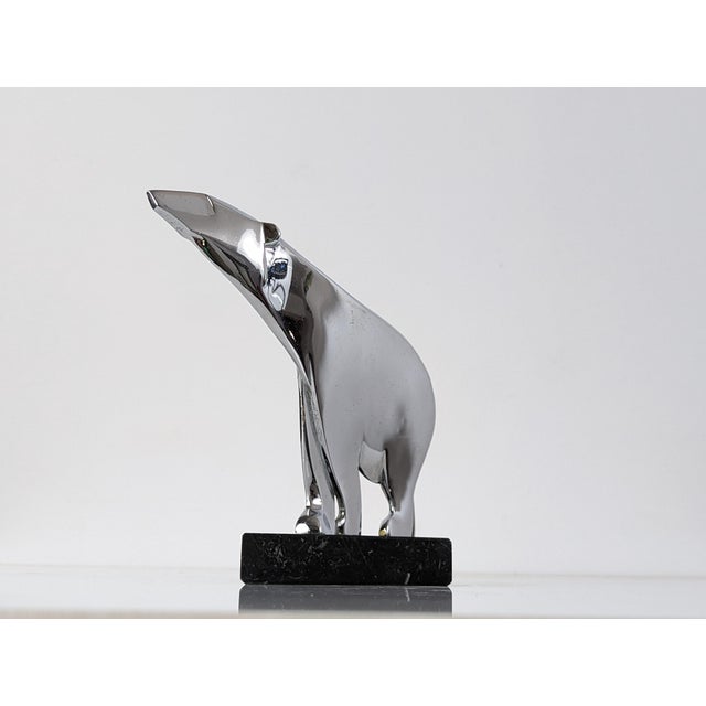 Stone Art Deco Sculpture of Polar Bear by Karl Hagenauer, Austria, 1920s For Sale - Image 7 of 13