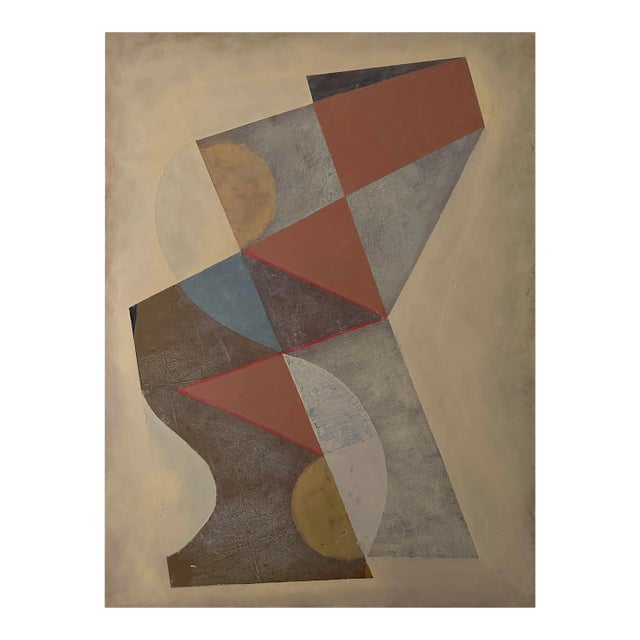 Contemporary Abstract Oil on Canvas Painting "Icon XV Echo Fold 2016" by Jeremy Annear For Sale