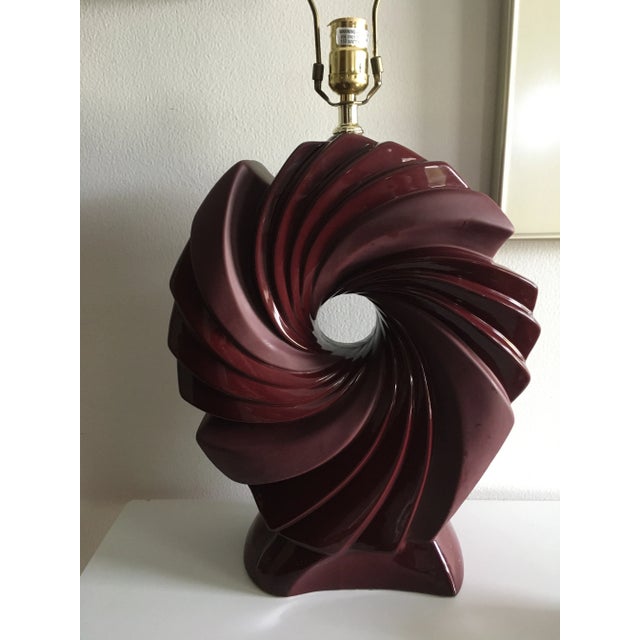 Vintage 1980s Harris Potteries Sculptural Lamp For Sale - Image 11 of 12