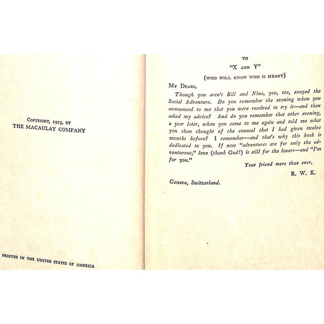 1920s "The Free Lovers" 1925 Kauffman, Reginald Wright For Sale - Image 5 of 5