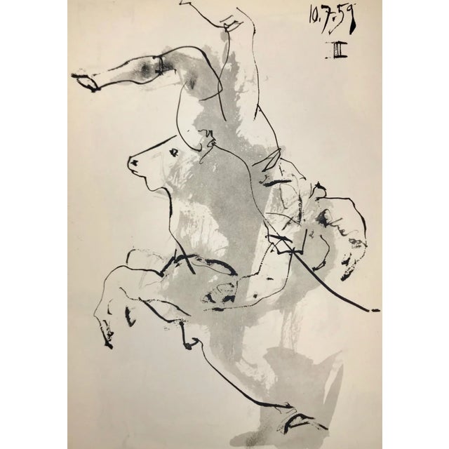 Artist: Pablo Picasso Country: Spain Title: Toros y Toreros 3 dated 10/7/59 Medium: Brichromie Marks: Not signed not...