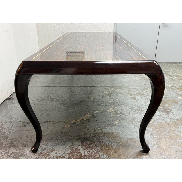 Inner Gaze Custom Design Macassar Ebony Dining Table For Sale - Image 4 of 12