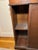 Brown 19th-Century Style Solid Wood Curio Cabinet — Tall Display Case With Glass Door & Shelving For Sale - Image 8 of 12