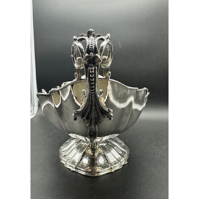 Baroque Style Centerpiece in 800 Silver, Italy, 1950s For Sale - Image 9 of 16