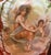 Metal Antique Charles A. Starr Milk Glass Table Lamp: Maiden With Cherubs For Sale - Image 7 of 12
