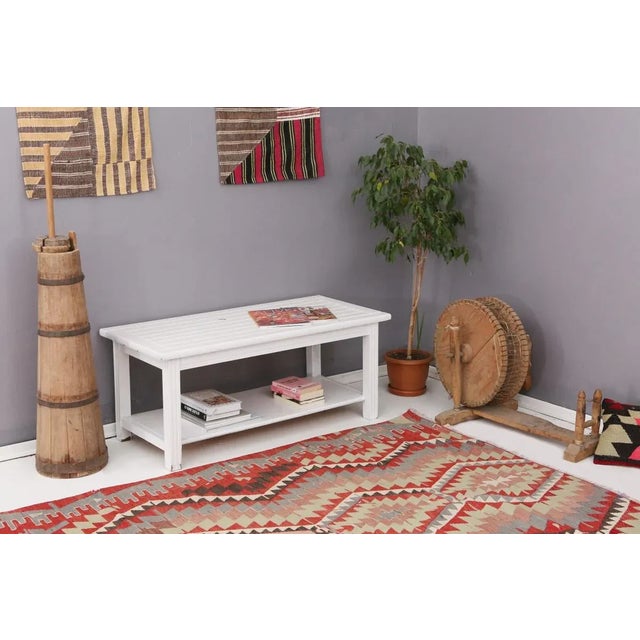 Mid 20th Century Vintage Turkish Kilim Rug For Sale In Los Angeles - Image 6 of 7