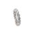 Ladies 14k White Gold Full Eternity 2.93ct Diamond Wedding Band, Size 4 For Sale - Image 4 of 6
