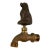 Vintage Brass and Bronze Dog Garden Water Spigot For Sale
