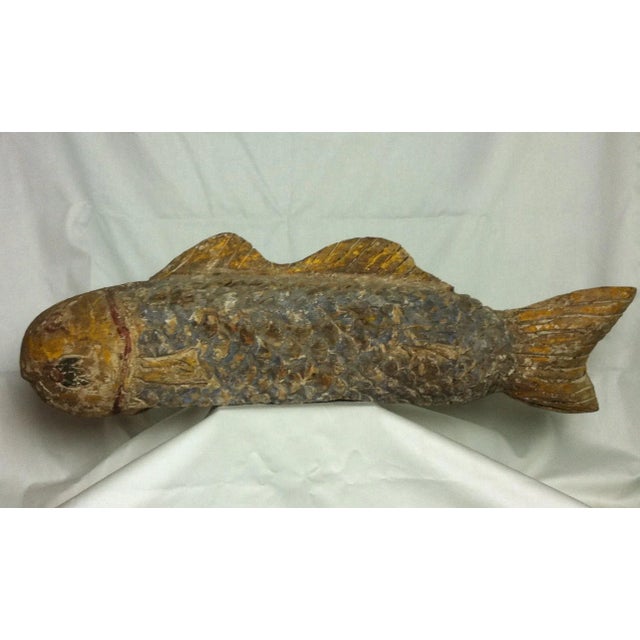 Early 20th Century Lucky Fish Carving For Sale - Image 13 of 13