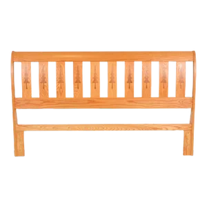 Studio Crafted Rustic Lodge Inlaid Pine King Size Headboard