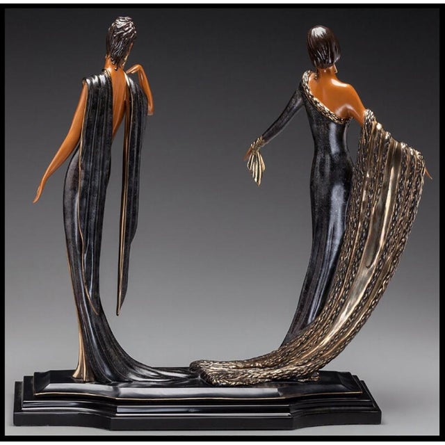 Art Deco Early 20th Century DUETTO, Erté For Sale - Image 3 of 5