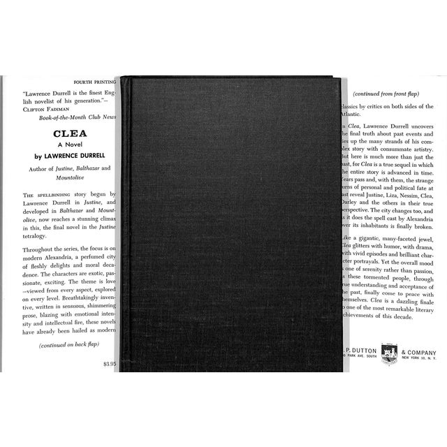 DURRELL, Lawrence [287] pp. E.P. Dutton & Company 1960 Fourth Printing 8 1/4" x 5 3/4" Jacket design by John Alcorn Clea,...