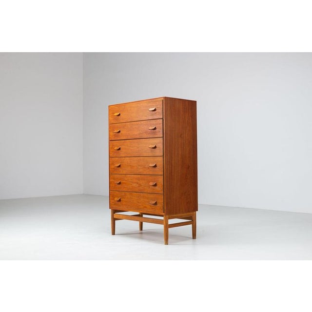 Vintage Model F17 Chest of Drawers in Teak by Poul M. Volther for FDB Møbler, Denmark, 1960 For Sale - Image 4 of 16