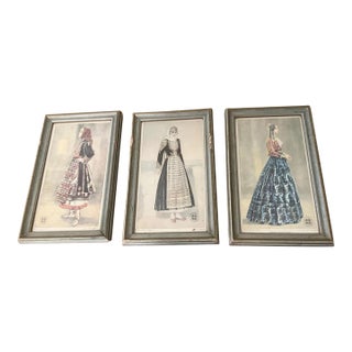 Nicolas Sperling Reproduction Prints 1948 Benaki Museum Exhibition: Greek National Hellenic Costumes For Sale