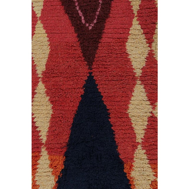 1950s Azilal Moroccan Runner Rug in Polychromatic Tribal Patterns by Rug & Kilim For Sale In New York - Image 6 of 7