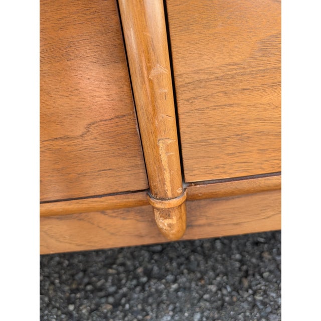 Drexel Cascade Mid Century Modern Walnut Finish 6 Drawer Dresser W/ Original Mirror For Sale - Image 16 of 18
