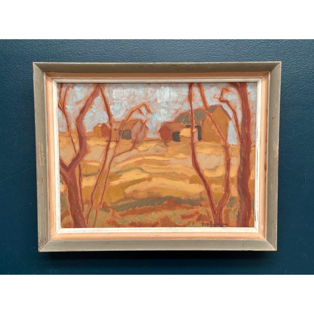 Autumn Landscape, 1950s, Oil Painting on Panel, Framed For Sale - Image 10 of 17