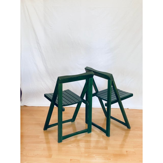 Folding Chairs attributed to Aldo Jacober and Alberto Bazzani, Set of 2 For Sale - Image 4 of 18