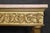 Vintage French Louis XVI Style Parcel Gilt Marble Top Console Table For Sale - Image 10 of 13