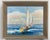 Sailboat Seascape Waves Original Oil on Canvas, by Alton (Framed) For Sale - Image 4 of 9