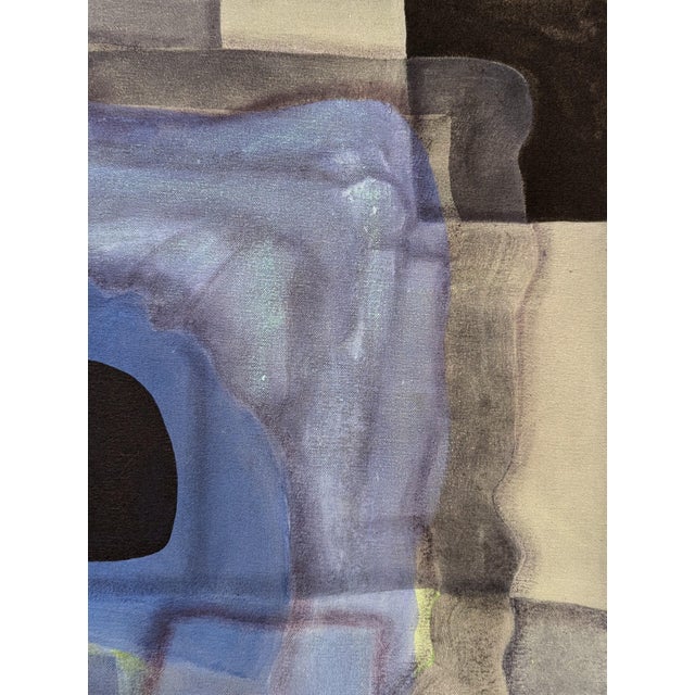 Max Manning “Untitled (CVS152)” Contemporary Blue and Pink Geometric Abstract Painting, 2018 For Sale - Image 4 of 9
