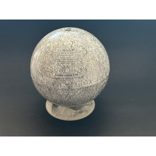This vintage Replogle moon globe will be the highlight of your collection! Made circa 1970s, the vintage lunar globe shows...