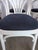 Vintage White Bentwood Dining Chairs with Blue Fabric Seats, 1970s, Set of 6 For Sale - Image 12 of 18
