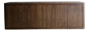 Solid Oak Sideboard or Cabinet With Push to Open Doors