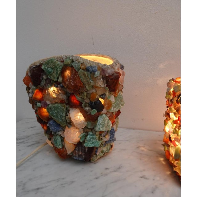 Vintage Brutalist Table Lamp, 1950s, Set of 2 For Sale - Image 15 of 17