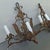 French Large 19thc French Louis XVI Manor Style Dark Patinated Iron 3 Light Candle Sconces a - Pair For Sale - Image 3 of 17