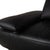 Animal Skin Leather Three-Seater Black Manual Function Sofa by Koinor Volare For Sale - Image 7 of 15